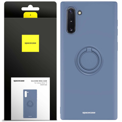 Etui Spacecase Silicone Ring do Galaxy Note 10 niebieskie
