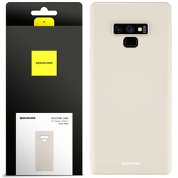 Etui silikonowe Spacecase Silicone Case do Galaxy Note 9 kremowe