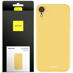 Etui silikonowe Spacecase Silicone Case do iPhone Xr żółte