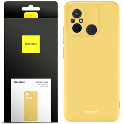Etui silikonowe Spacecase Silicone Case do Redmi 12C żółte