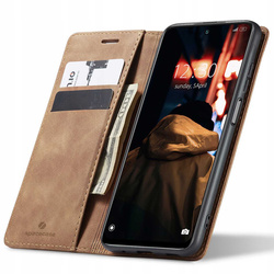 Etui z klapką Spacecase Wallet do Redmi Note 11/11s jasno brązowe