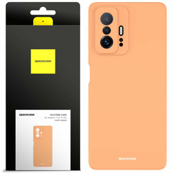 Etui silikonowe Spacecase Silicone Case do Xiaomi 11T/11T Pro pomarańczowe