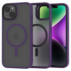 Etui Spacecase Hybrid Mag do iPhone 14 fioletowe