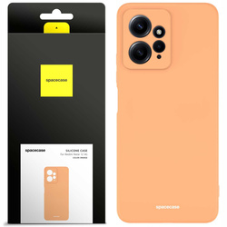 Etui silikonowe Spacecase Silicone Case do Redmi Note 12 4G pomarańczowe