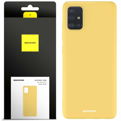 Etui silikonowe Spacecase Silicone Case do Galaxy A71 żółte