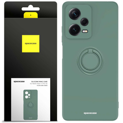 Etui Spacecase Silicone Ring do Redmi Note 12 Pro 5G ciemno zielone