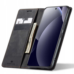 Etui z klapką Spacecase Wallet do Poco M8 Pro/Redmi Note 15 Pro+ 5G czarne