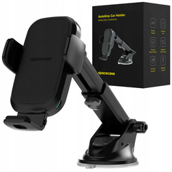 Uchwyt samochodowy Spacecase z ładowarką indukcyjną na szybę lub kokpit