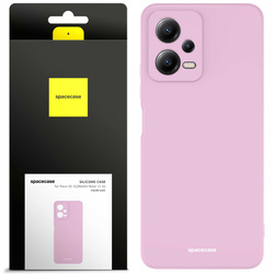 Etui silikonowe Spacecase Silicone Case do Poco X5 5G/Redmi Note 12 5G liliowe