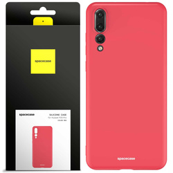 Etui silikonowe Spacecase Silicone Case do Huawei P20 Pro czerwone