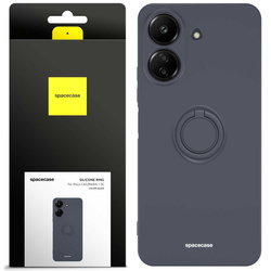 Etui Spacecase Silicone Ring do Redmi 13C 4G/Poco C65 czarne