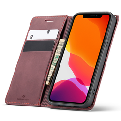 Etui z klapką Spacecase Wallet do iPhone 12/12 Pro czerwone