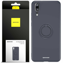 Etui Spacecase Silicone Ring do Huawei P20 czarne