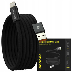 Magnetyczny kabel Spacecase USB-A do Lightning 2.4A 1m