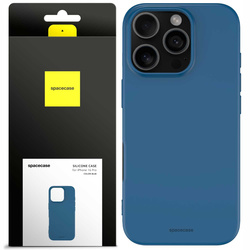 Etui silikonowe Spacecase Silicone Case do iPhone 16 Pro niebieskie