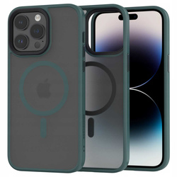 Etui Spacecase Hybrid Mag do iPhone 14 Pro Max ciemno zielone