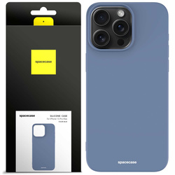 Etui silikonowe Spacecase Silicone Case do iPhone 15 Pro Max niebieskie