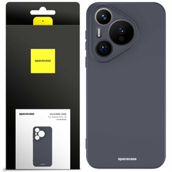 Etui silikonowe Spacecase Silicone Case do Huawei Pura 70 czarne