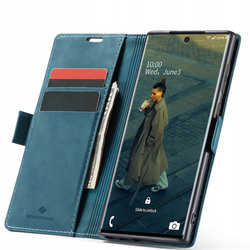 Etui z klapką Spacecase Wallet do Galaxy Note 20 Ultra niebieskie