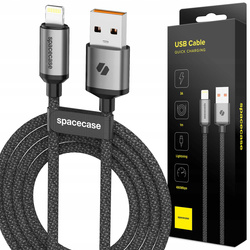 Kabel Spacecase USB-A do Lightning 3A 1m