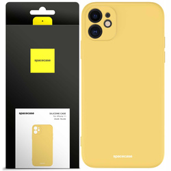 Etui silikonowe Spacecase Silicone Case do iPhone 11 żółte