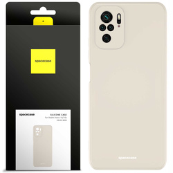 Etui silikonowe Spacecase Silicone Case do Redmi Note 10/10s kremowe