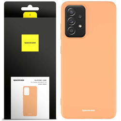 Etui silikonowe Spacecase Silicone Case do Galaxy A52/A52s pomarańczowe
