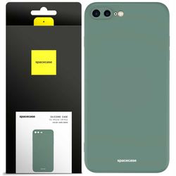 Etui silikonowe Spacecase Silicone Case do iPhone 7/8 Plus ciemno zielone