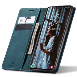 Etui z klapką Spacecase Wallet do Galaxy S21 niebieskie