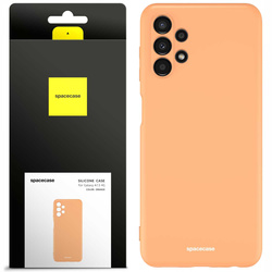 Etui silikonowe Spacecase Silicone Case do Galaxy A13 4G pomarańczowe