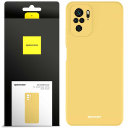 Etui silikonowe Spacecase Silicone Case do Redmi Note 10/10s żółte