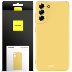 Etui silikonowe Spacecase Silicone Case do Galaxy S21 FE żółte