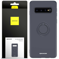 Etui Spacecase Silicone Ring do Galaxy S10+ czarne