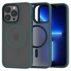 Etui Spacecase Hybrid Mag do iPhone 13 Pro ciemno zielone