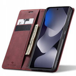 Etui z klapką Spacecase Wallet do Poco M8/Redmi Note 15 4G/5G czerwone