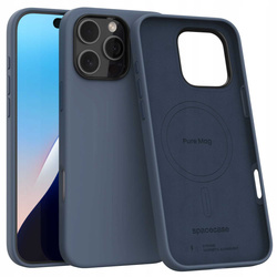 Etui Spacecase Pure Mag do iPhone 16 Pro Max granatowe