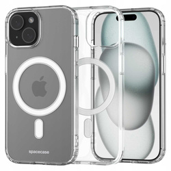 Etui Spacecase Clear Mag do iPhone 15 przezroczyste