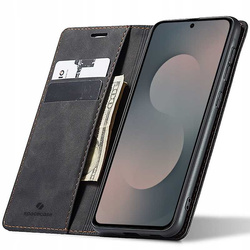 Etui z klapką Spacecase Wallet do Galaxy S25 FE czarne