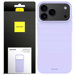 Etui silikonowe Spacecase Silicone Case do iPhone 17 Pro Max fioletowe