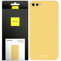 Etui silikonowe Spacecase Silicone Case do iPhone 7/8 Plus żółte