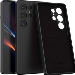 Etui Spacecase Silicone Mag do Galaxy S25 Ultra czarne