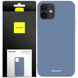 Etui silikonowe Spacecase Silicone Case do iPhone 12/12 Pro niebieskie