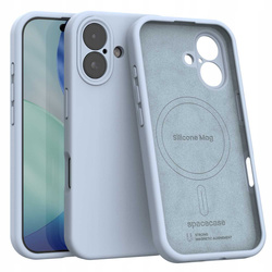 Etui Spacecase Silicone Mag do iPhone 17 jasnoniebieskie