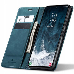 Etui z klapką Spacecase Wallet do Galaxy S23 FE niebieskie