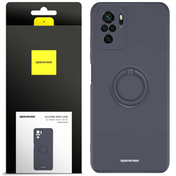 Etui Spacecase Silicone Ring do Redmi Note 10/10s czarne
