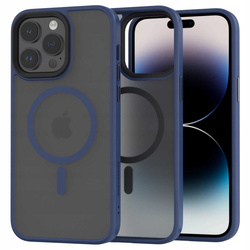 Etui Spacecase Hybrid Mag do iPhone 14 Pro Max granatowe