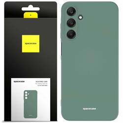 Etui silikonowe Spacecase Silicone Case do Galaxy A25 5G ciemno zielone