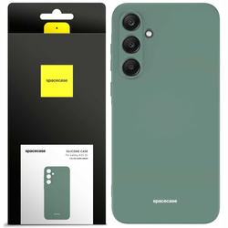Etui silikonowe Spacecase Silicone Case do Galaxy A35 5G ciemno zielone