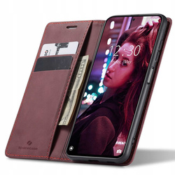 Etui z klapką Spacecase Wallet do Poco F3 / Mi 11i czerwone