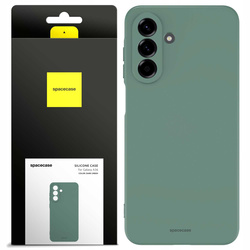 Etui silikonowe Spacecase Silicone Case do Galaxy A36 5G ciemno zielone